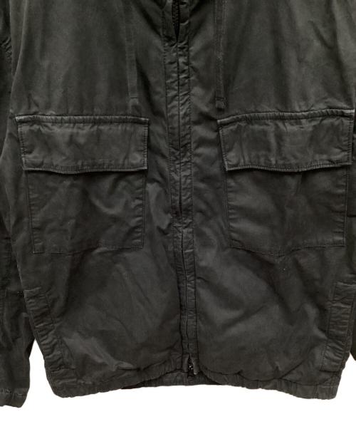 STONE ISLAND（ストーンアイランド）STONE ISLAND (ストーンアイランド) Supima Cotton Twill Stretch-TC Hooded Jacket/スーピマコットンツイルステッチフーデッドジャケット ブラック サイズ:Sの古着・服飾アイテム