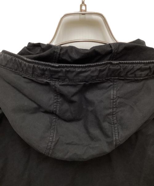 STONE ISLAND（ストーンアイランド）STONE ISLAND (ストーンアイランド) Supima Cotton Twill Stretch-TC Hooded Jacket/スーピマコットンツイルステッチフーデッドジャケット ブラック サイズ:Sの古着・服飾アイテム