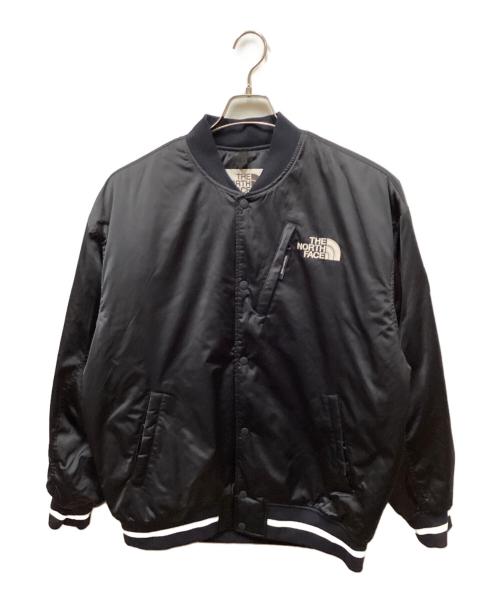 THE NORTH FACE WHITE LABEL（ザノースフェイスホワイトレーベル）THE NORTH FACE WHITE LABEL (ザノースフェイスホワイトレーベル) PLAYER VARSITY JACKET/プレイヤーバーシティジャケット ブラック サイズ:Lの古着・服飾アイテム