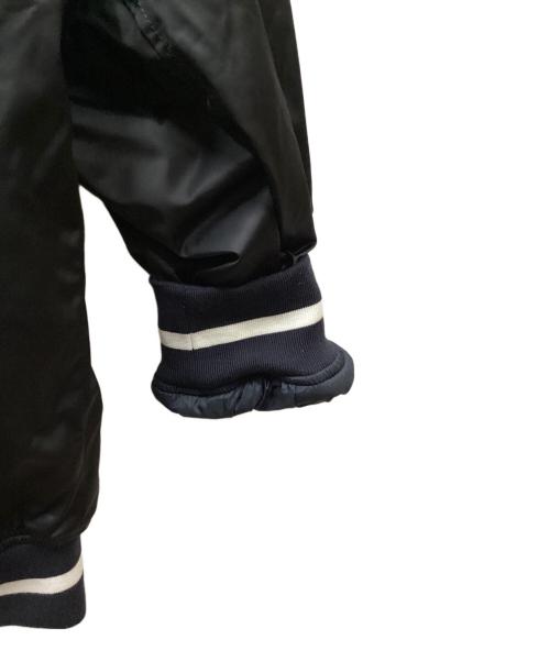 THE NORTH FACE WHITE LABEL（ザノースフェイスホワイトレーベル）THE NORTH FACE WHITE LABEL (ザノースフェイスホワイトレーベル) PLAYER VARSITY JACKET/プレイヤーバーシティジャケット ブラック サイズ:Lの古着・服飾アイテム