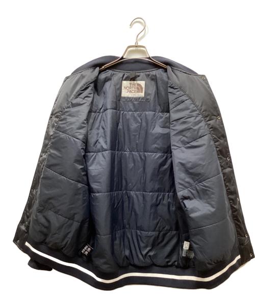 THE NORTH FACE WHITE LABEL（ザノースフェイスホワイトレーベル）THE NORTH FACE WHITE LABEL (ザノースフェイスホワイトレーベル) PLAYER VARSITY JACKET/プレイヤーバーシティジャケット ブラック サイズ:Lの古着・服飾アイテム