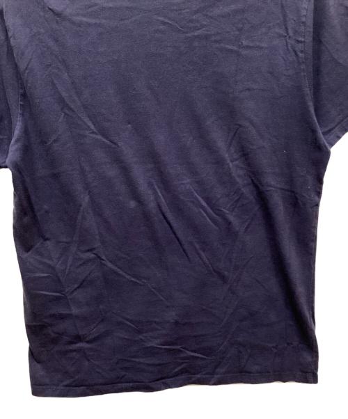 maison kitsune（メゾンキツネ）maison kitsune (メゾンキツネ) Rainbow Profile Fox Embroidery T-shirt/レインボープロファイルフォックスティーシャツ ネイビー サイズ:Lの古着・服飾アイテム