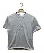 LOEWEロエベ）の古着「ロゴエンブロイダリーTシャツ」｜ブルー