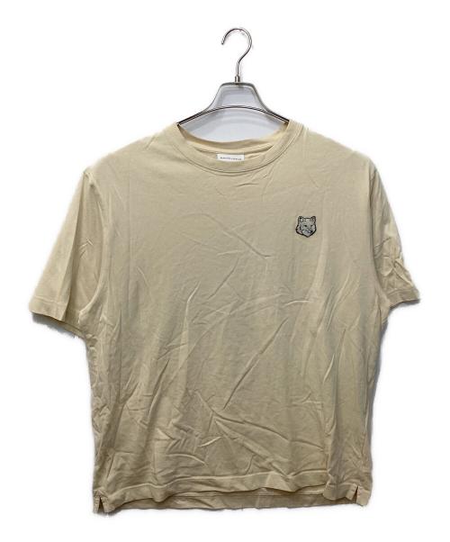maison kitsune（メゾンキツネ）MAISON KITSUNE (メゾンキツネ) Tシャツ ベージュ サイズ:Lの古着・服飾アイテム