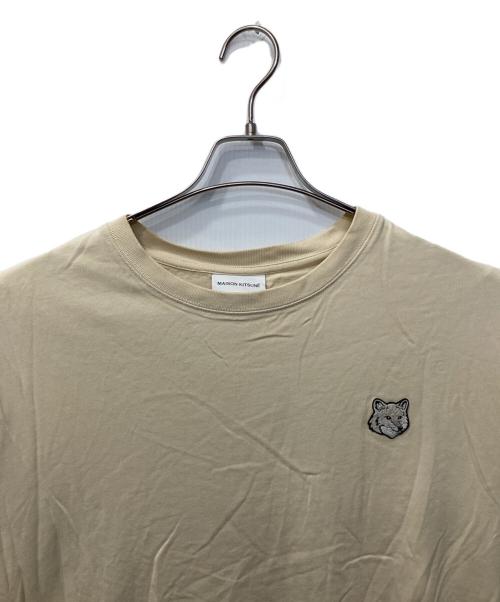 maison kitsune（メゾンキツネ）MAISON KITSUNE (メゾンキツネ) Tシャツ ベージュ サイズ:Lの古着・服飾アイテム