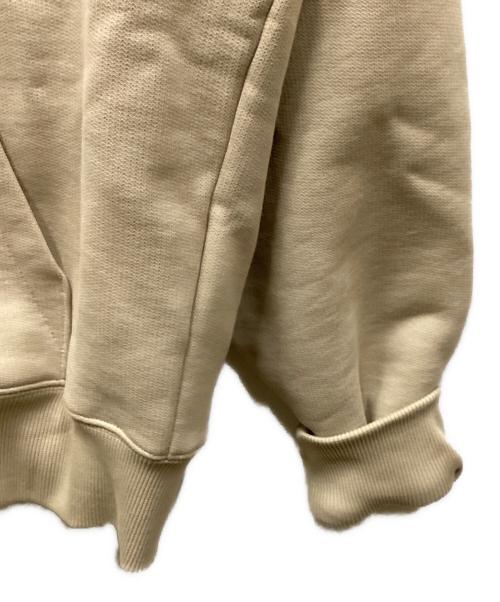 AMI Alexandre Mattiussi（アミアレクサンドルマテュッシ）AMI Alexandre Mattiussi (アミアレクサンドルマテュッシ) オーガニックコットン刺繍ジップパーカー ベージュ サイズ:Lの古着・服飾アイテム