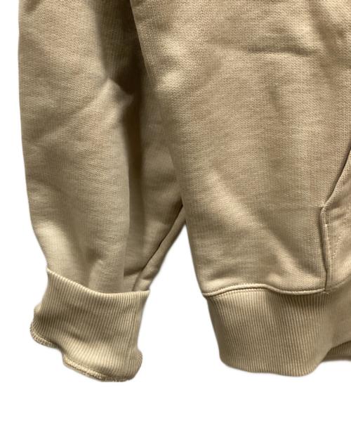 AMI Alexandre Mattiussi（アミアレクサンドルマテュッシ）AMI Alexandre Mattiussi (アミアレクサンドルマテュッシ) オーガニックコットン刺繍ジップパーカー ベージュ サイズ:Lの古着・服飾アイテム