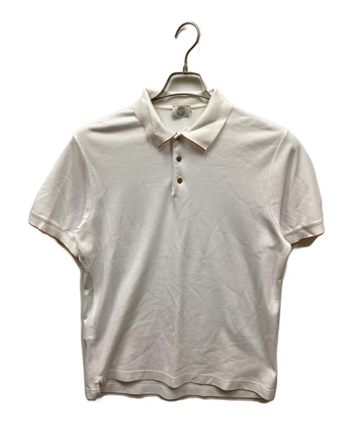 HERMES（エルメス）HERMES (エルメス) セリエ釦ポロシャツ ホワイト サイズ:XLの古着・服飾アイテム