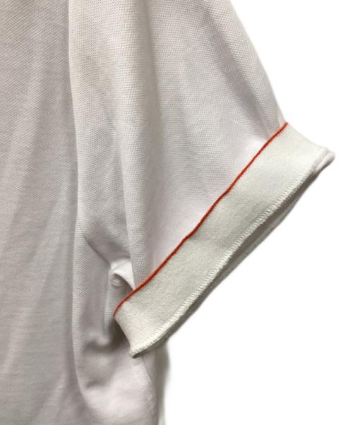 HERMES（エルメス）HERMES (エルメス) セリエ釦ポロシャツ ホワイト サイズ:XLの古着・服飾アイテム