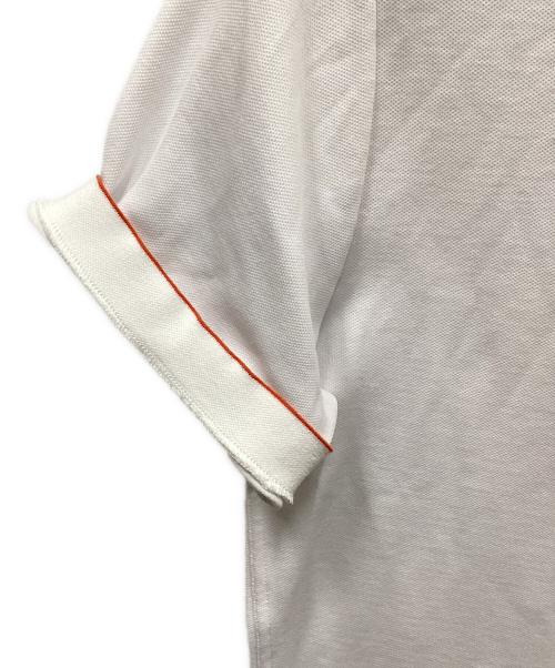 HERMES（エルメス）HERMES (エルメス) セリエ釦ポロシャツ ホワイト サイズ:XLの古着・服飾アイテム