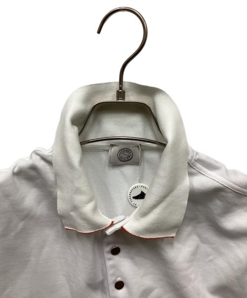 HERMES（エルメス）HERMES (エルメス) セリエ釦ポロシャツ ホワイト サイズ:XLの古着・服飾アイテム