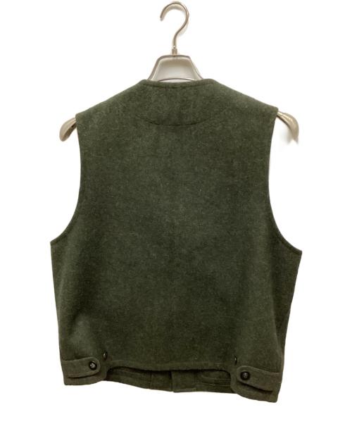 Eddie Bauer（エディーバウアー）Eddie Bauer (エディーバウアー) ウールメルトンジレ オリーブ サイズ:Mの古着・服飾アイテム