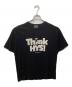 Hysteric Glamour（ヒステリックグラマー）の古着「THINK HYS Tシャツ」｜ブラック
