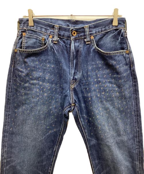 BRU NA BOINNE（ブルーナボイン）BRU NA BOINNE (ブルーナボイン) フラワーアフターレインデニム インディゴ サイズ:Mの古着・服飾アイテム
