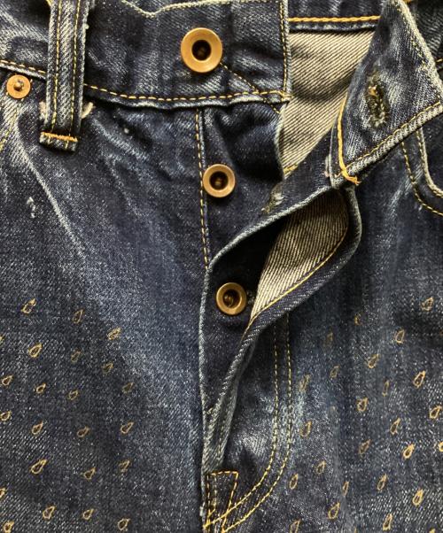 BRU NA BOINNE（ブルーナボイン）BRU NA BOINNE (ブルーナボイン) フラワーアフターレインデニム インディゴ サイズ:Mの古着・服飾アイテム