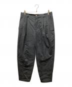 digawelディガウェル）の古着「2 Tuck Tapered Pants C.Gray （タックテーパードパンツ」｜グレー