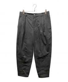digawel（ディガウェル）の古着「2 Tuck Tapered Pants C.Gray （タックテーパードパンツ」｜グレー