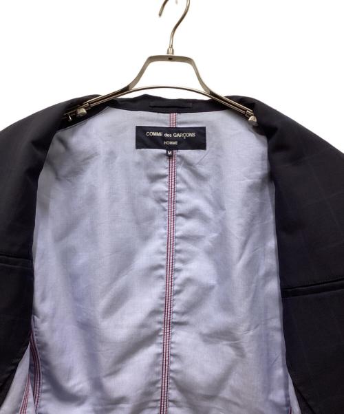 COMME des GARCONS HOMME（コムデギャルソン オム）COMME des GARCONS HOMME (コムデギャルソン オム) 3Bチェックジャケット ネイビー サイズ:Mの古着・服飾アイテム