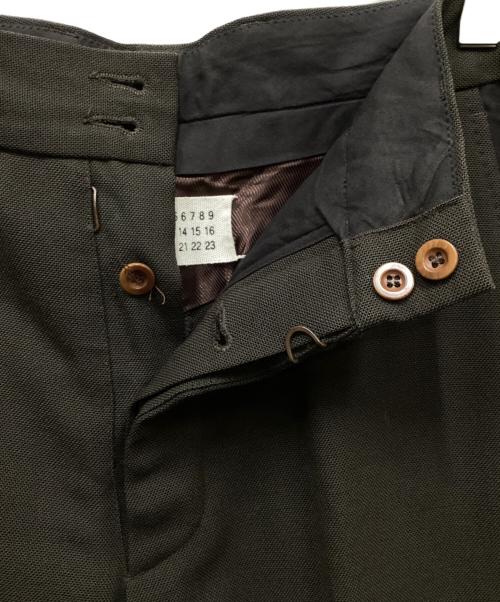 Maison Margiela（メゾンマルジェラ）Maison Margiela (メゾンマルジェラ) ウールスラックス オリーブ サイズ:46の古着・服飾アイテム