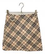 BURBERRY BLUE LABELバーバリー ブルー レーベル）の古着「ノヴァチェックミニスカート」｜ベージュ