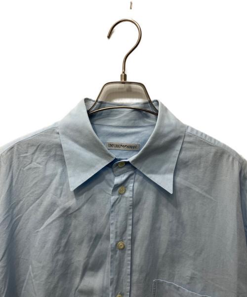 EMPORIO ARMANI（エンポリオ アルマーニ）EMPORIO ARMANI (エンポリオ アルマーニ) 半袖シャツ ブルー サイズ:Ｌの古着・服飾アイテム