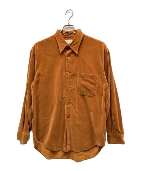 PAUL SMITH（ポールスミス）PAUL SMITH (ポールスミス) ベロアシャツ ブラウン サイズ:Lの古着・服飾アイテム