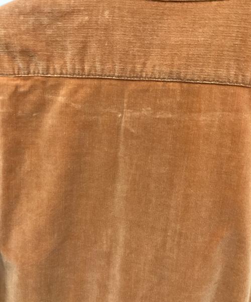 PAUL SMITH（ポールスミス）PAUL SMITH (ポールスミス) ベロアシャツ ブラウン サイズ:Lの古着・服飾アイテム
