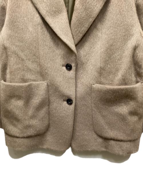 Spick and Span（スピック＆スパン）Spick and Span (スピックアンドスパン) シャギージャケットコート ブラウン サイズ:表記無しの古着・服飾アイテム