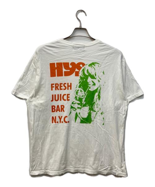 Hysteric Glamour（ヒステリックグラマー）Hysteric Glamour (ヒステリックグラマー) FRESH JUICE BAR Tee/フレッシュジュースバーTシャツ ホワイト サイズ:Lの古着・服飾アイテム