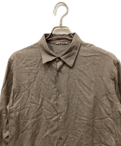 AURALEE（オーラリー）AURALEE (オーラリー) SUPER LIGHT WOOL SHIRTS ブラウン サイズ:1の古着・服飾アイテム