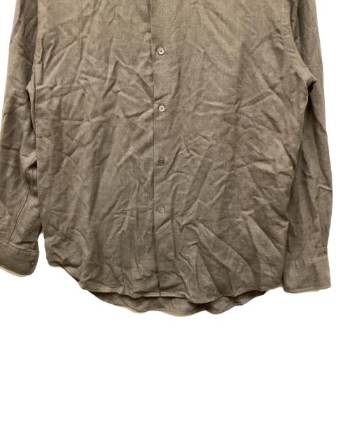 AURALEE（オーラリー）AURALEE (オーラリー) SUPER LIGHT WOOL SHIRTS ブラウン サイズ:1の古着・服飾アイテム