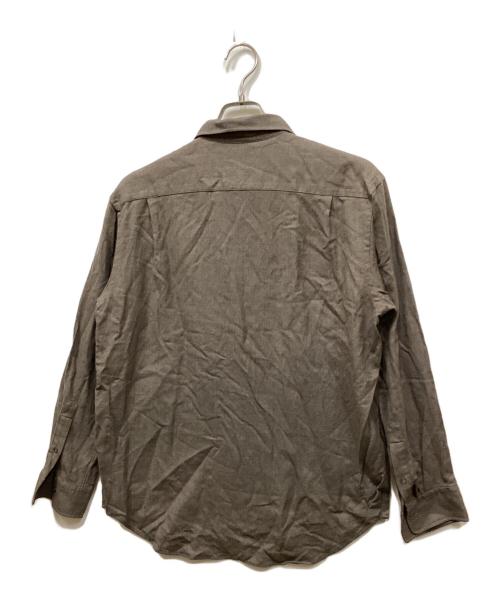 AURALEE（オーラリー）AURALEE (オーラリー) SUPER LIGHT WOOL SHIRTS ブラウン サイズ:1の古着・服飾アイテム