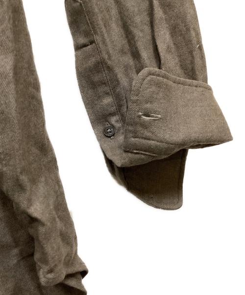 AURALEE（オーラリー）AURALEE (オーラリー) SUPER LIGHT WOOL SHIRTS ブラウン サイズ:1の古着・服飾アイテム