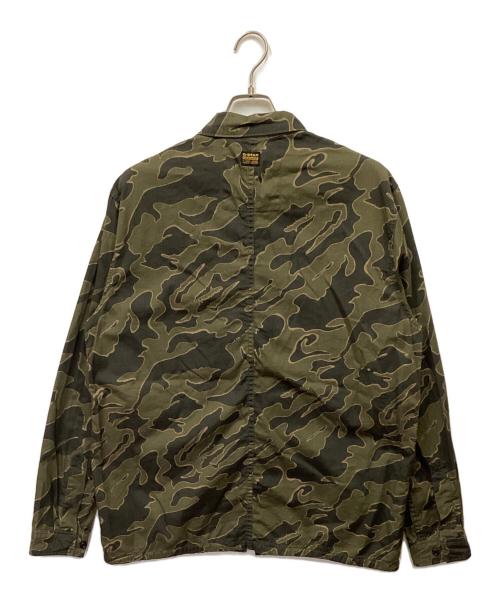 G-STAR RAW（ジースターロゥ）G-STAR RAW (ジースターロゥ) Slant Pocket Regular Shirt/スラントポケットレギュラーシャツ オリーブ サイズ:Lの古着・服飾アイテム