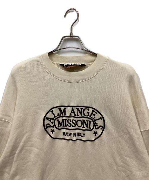 missoni（ミッソーニ）missoni (ミッソーニ) Palm Angels (パーム エンジェルス) コラボロゴスウェット アイボリー サイズ:Sの古着・服飾アイテム