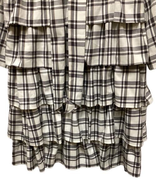 PAMEO POSE（パメオポーズ）PAMEO POSE (パメオポーズ) Plaid Repeat Dress ホワイト サイズ:Sの古着・服飾アイテム
