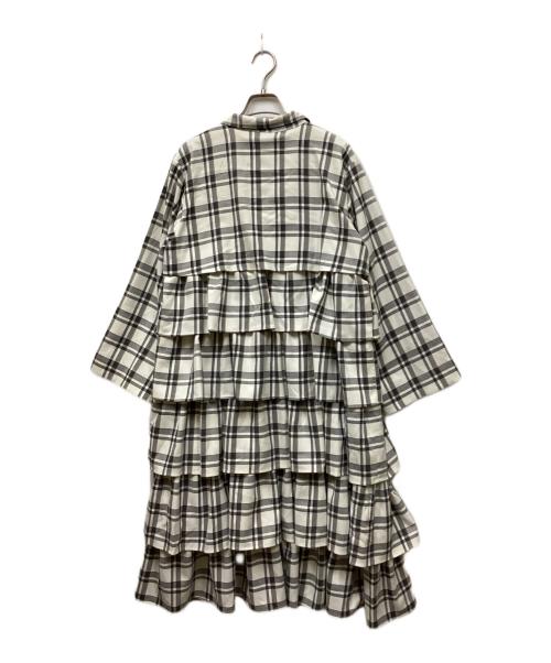 PAMEO POSE（パメオポーズ）PAMEO POSE (パメオポーズ) Plaid Repeat Dress ホワイト サイズ:Sの古着・服飾アイテム