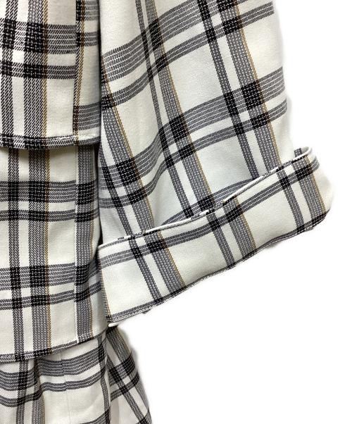 PAMEO POSE（パメオポーズ）PAMEO POSE (パメオポーズ) Plaid Repeat Dress ホワイト サイズ:Sの古着・服飾アイテム