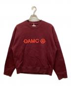 OAMCオーエーエムシー）の古着「TILT CREWNECK SWEATSHIRT」｜レッド