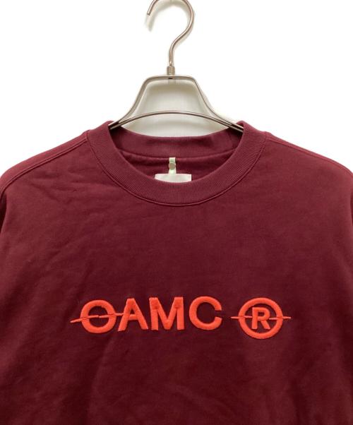 OAMC（オーエーエムシー）OAMC (オーエーエムシー) TILT CREWNECK SWEATSHIRT レッド サイズ:Mの古着・服飾アイテム