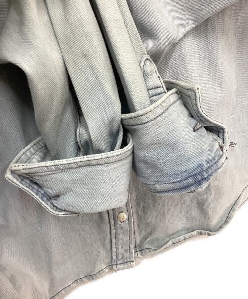BARNYARDSTORM（バンヤードストーム）BARNYARDSTORM (バンヤードストーム) カットデニムシャツジャケット インディゴ サイズ:FREEの古着・服飾アイテム