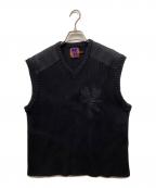 Heaven by Marc Jacobsヘブンバイマークジェイコブス）の古着「コマンドニットベスト」｜ブラック