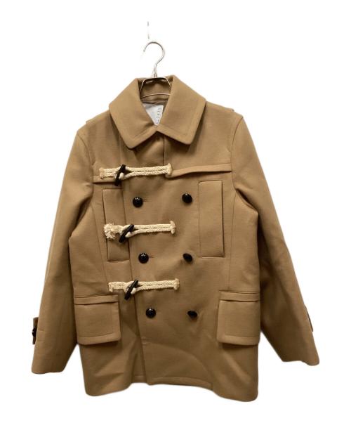 sacai（サカイ）sacai (サカイ) Wool Melton Jacket ブラウン サイズ:1の古着・服飾アイテム