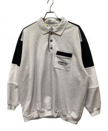 FREAK'S STORE（フリークスストア）の古着「FRO CLUB POLO NECK SWT/フロクラブポロネックスウェット」｜グレー