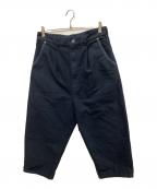 COMME des GARCONS HOMMEコムデギャルソン オム）の古着「シンチバックモールスキンパンツ」｜ネイビー