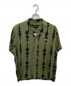 HUFハフ）の古着「SEISMOGRAM RESORT SHIRT」｜オリーブ
