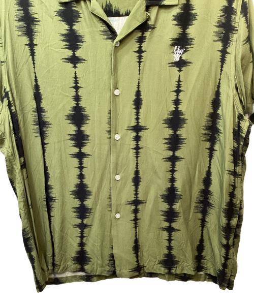 HUF（ハフ）HUF (ハフ) SEISMOGRAM RESORT SHIRT オリーブ サイズ:Mの古着・服飾アイテム