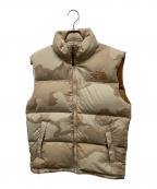 THE NORTH FACEザ ノース フェイス）の古着「ヌプシダウンベスト」｜ベージュ