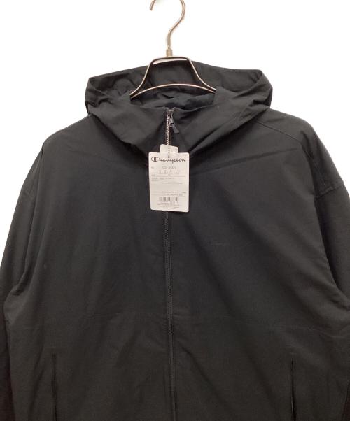 Champion（チャンピオン）Champion (チャンピオン) ジップフーデッドジャケット ブラック サイズ:XL 未使用品の古着・服飾アイテム