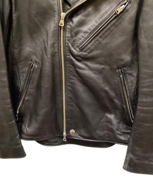 STUDIOUS（ステュディオス）STUDIOUS (ステュディオス) ラムレザーライダースジャケット ブラック サイズ:1の古着・服飾アイテム